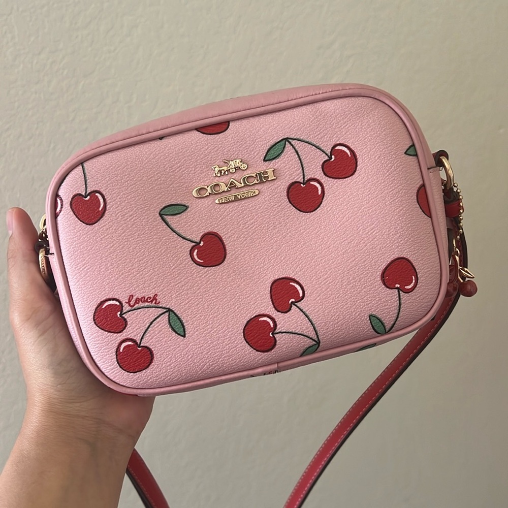 Coach cherry heart crossbody